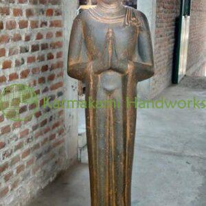 Buddha Standing Greeting 150 cm. Rust