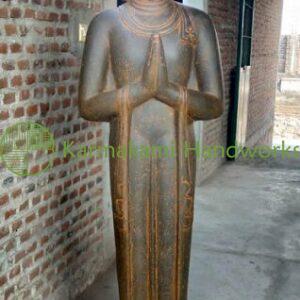 Buddha Standing Greeting 190 cm. Rust