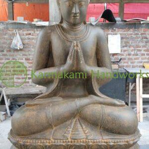 Buddha Lotus Greeting 200 cm. Rust